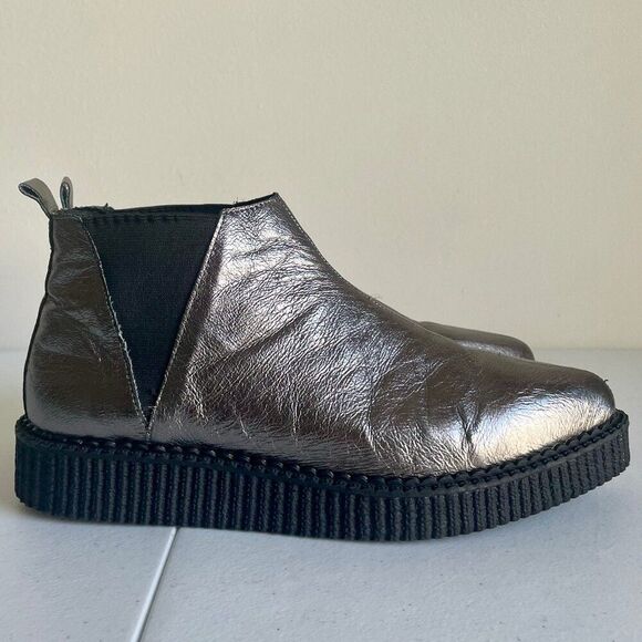 TUK Unisex Graphite Chelsea Creeper boots - Picture 6 of 6